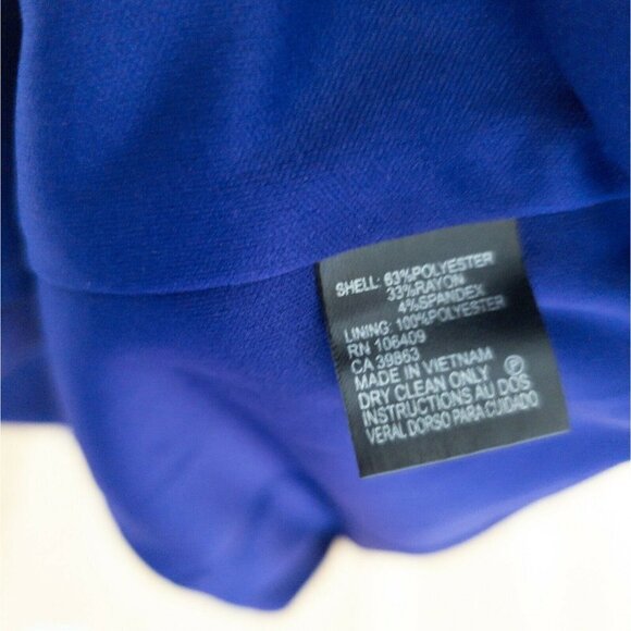 Tahari Arthur S Levine Womens Dress 2 Purple Sheath Sleeveless Career Fitted - Picture 8 of 12